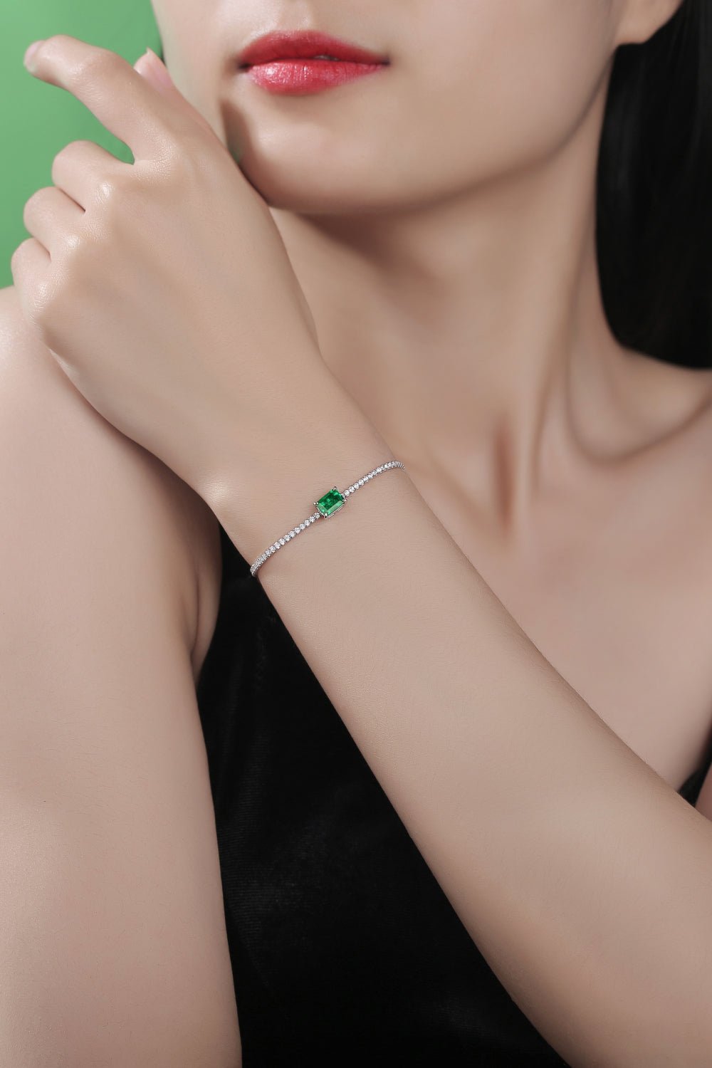 1 Carat Lab-Grown Emerald Bracelet - EMMY