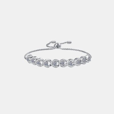 1 Carat Moissanite 925 Sterling Silver Bracelet - EMMY