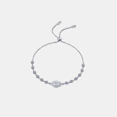 1 Carat Moissanite 925 Sterling Silver Bracelet - EMMY