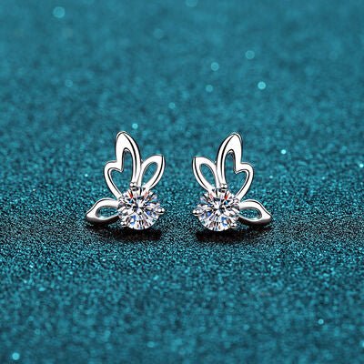 1 Carat Moissanite Butterfly Shape Earrings - EMMY