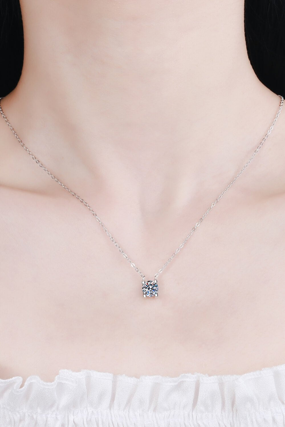 1 Carat Moissanite Chain Necklace - EMMY