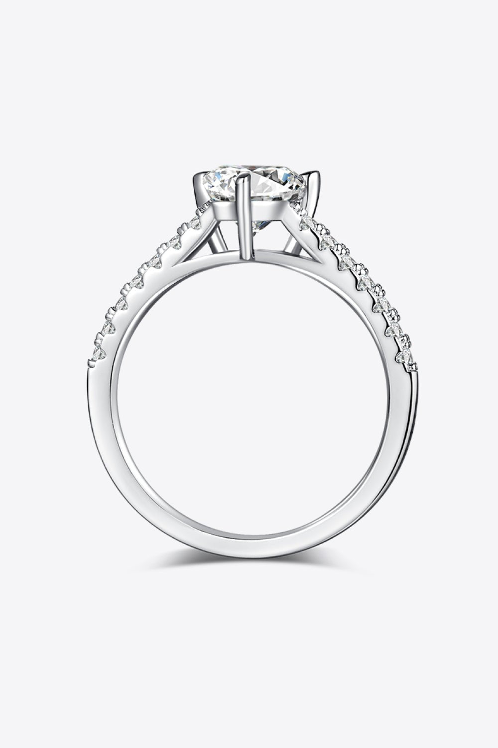 1 Carat Moissanite Triangle 925 Sterling Silver Ring - EMMY