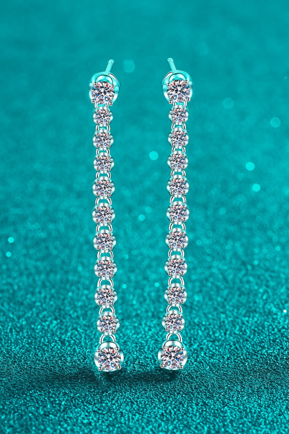 1.18 Carat Moissanite Long Earrings - EMMY