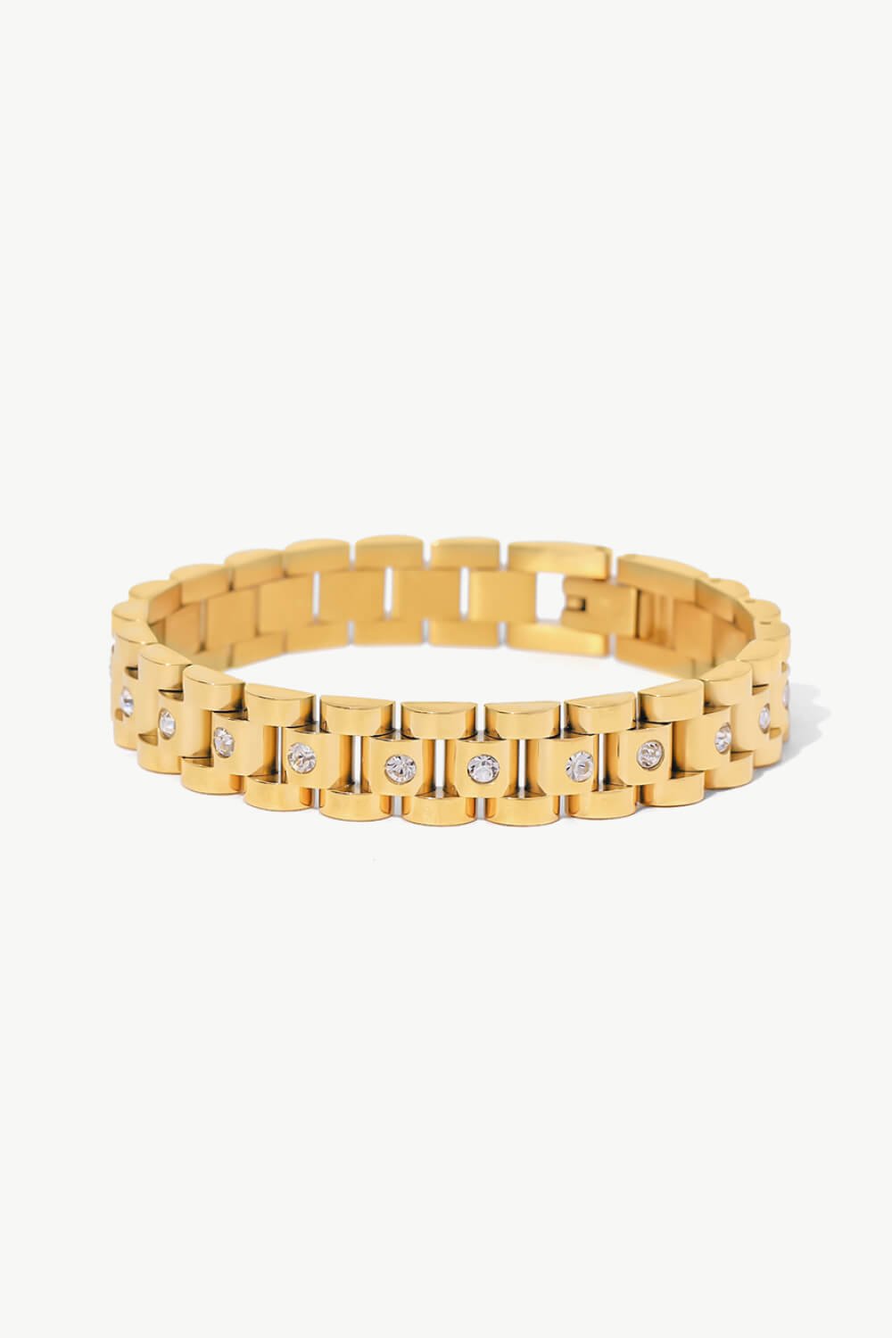 18K Gold-Plated Watch Band Bracelet - EMMY