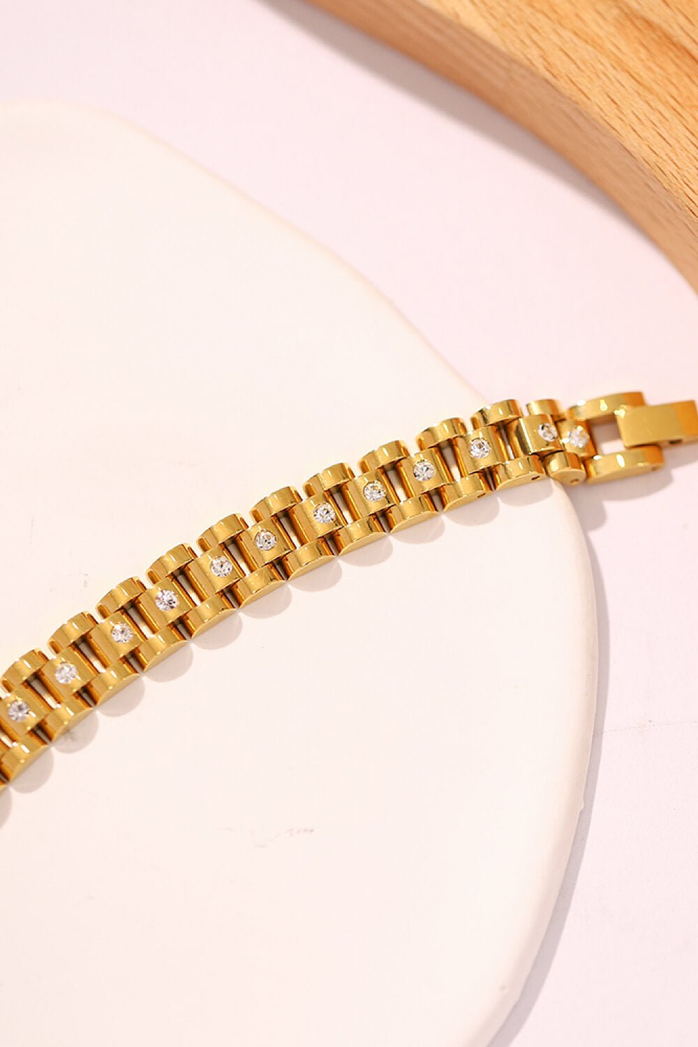 18K Gold-Plated Watch Band Bracelet - EMMY