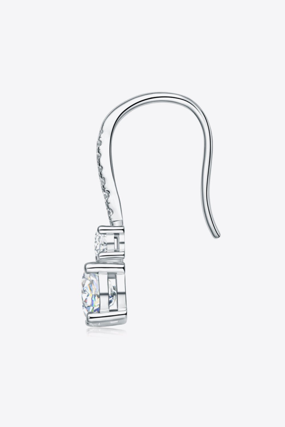 2 Carat Moissanite 925 Sterling Silver Drop Earrings - EMMY