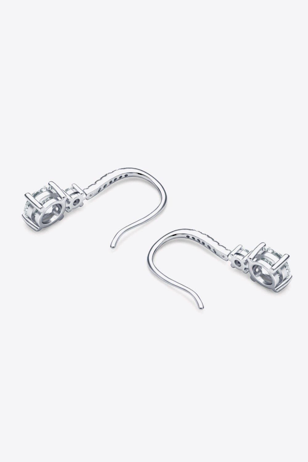 2 Carat Moissanite 925 Sterling Silver Drop Earrings - EMMY