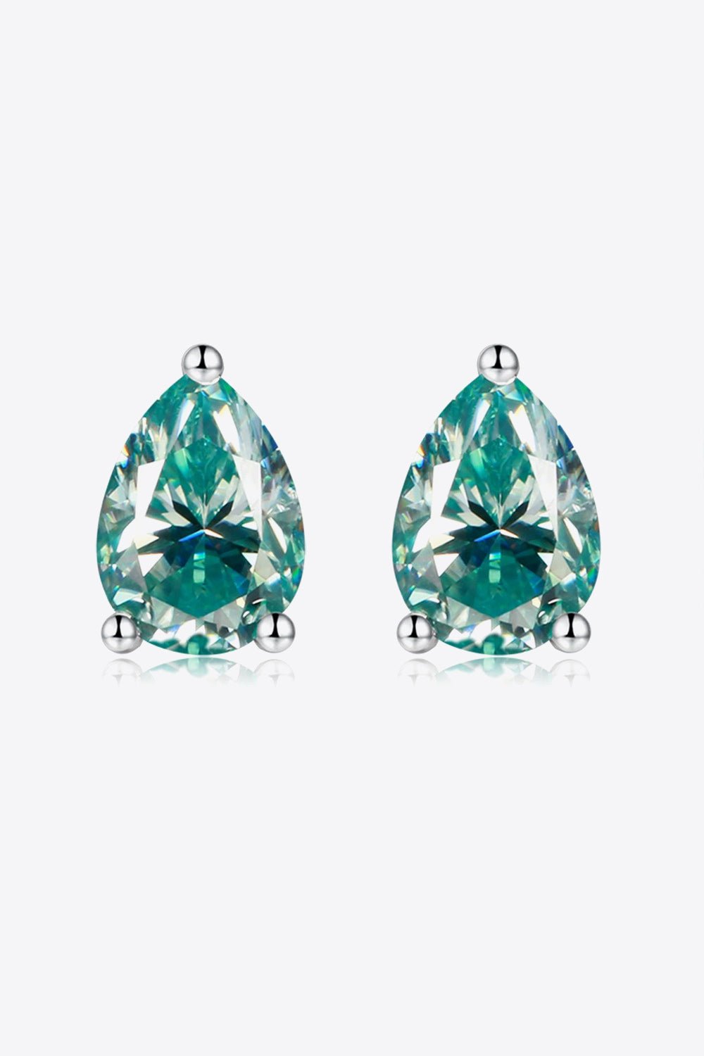 2 Carat Moissanite Teardrop Earrings - EMMY