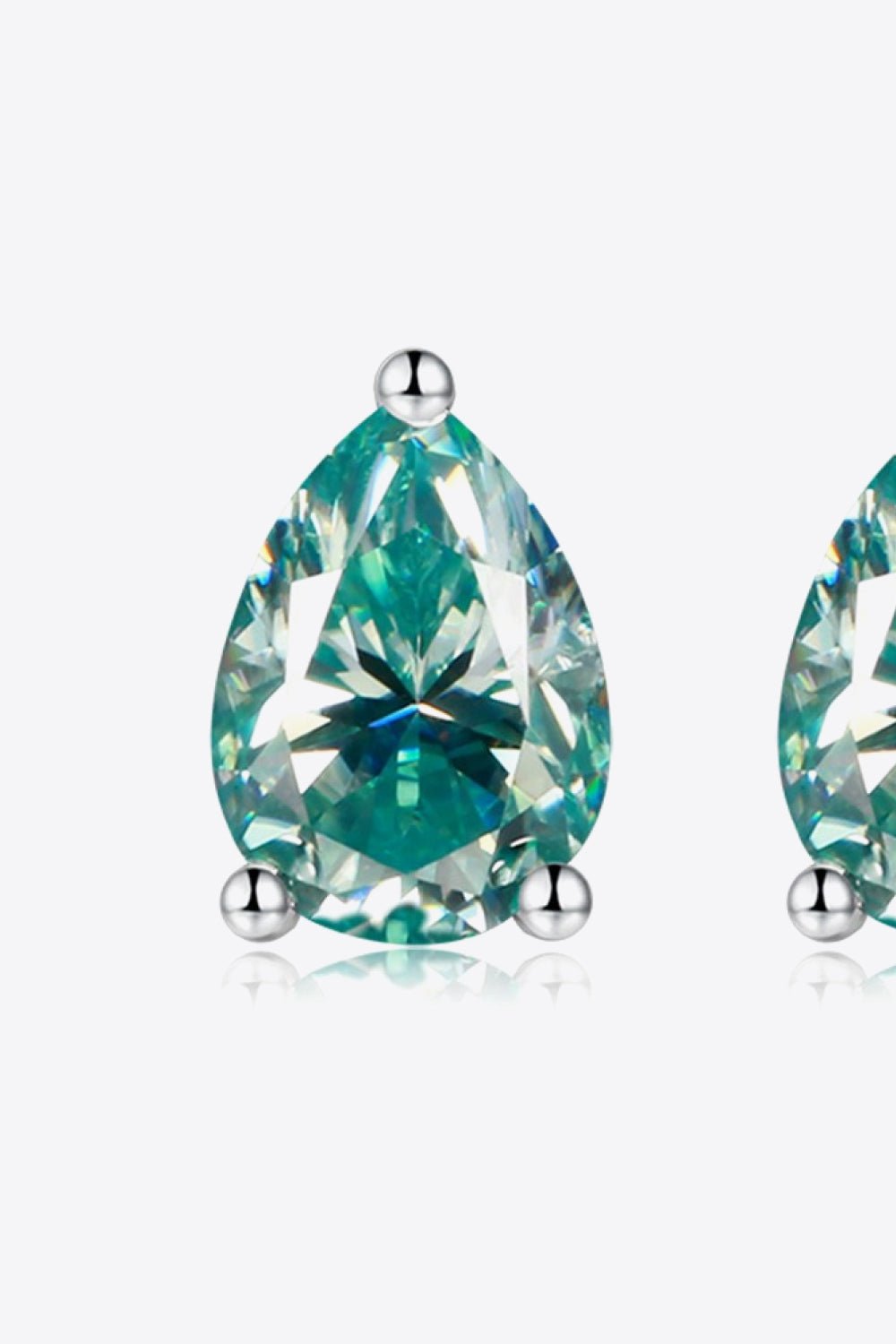 2 Carat Moissanite Teardrop Earrings - EMMY