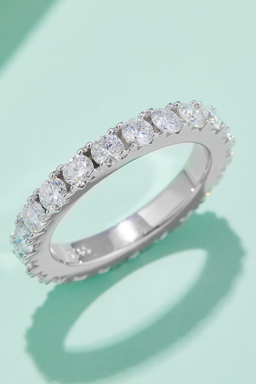 2.3 Carat Moissanite 925 Sterling Silver Eternity Ring - EMMY