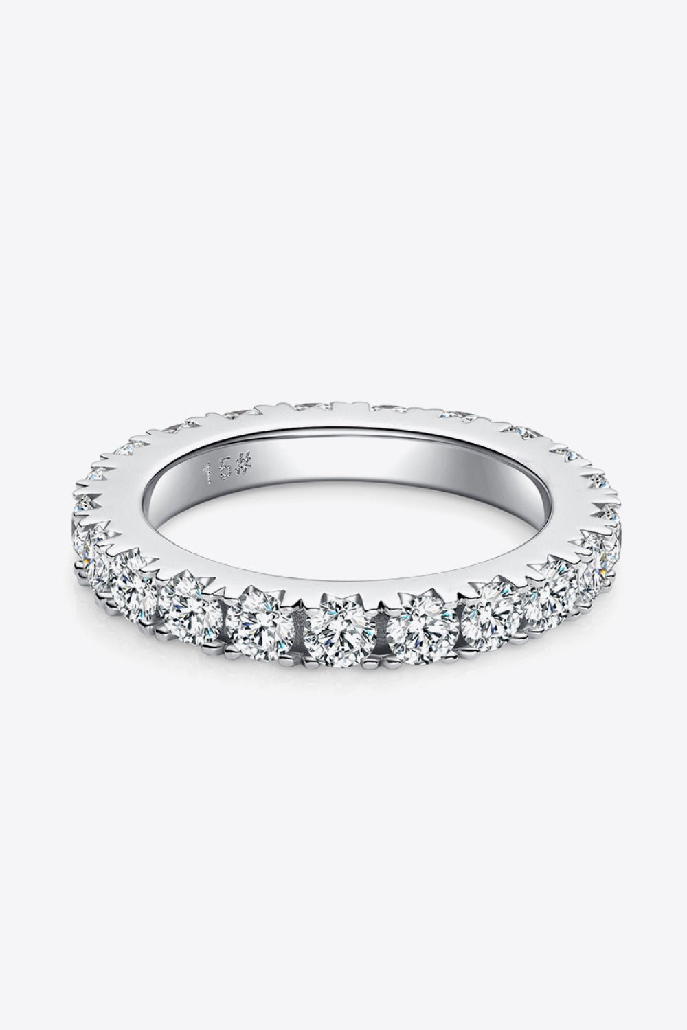 2.3 Carat Moissanite 925 Sterling Silver Eternity Ring - EMMY