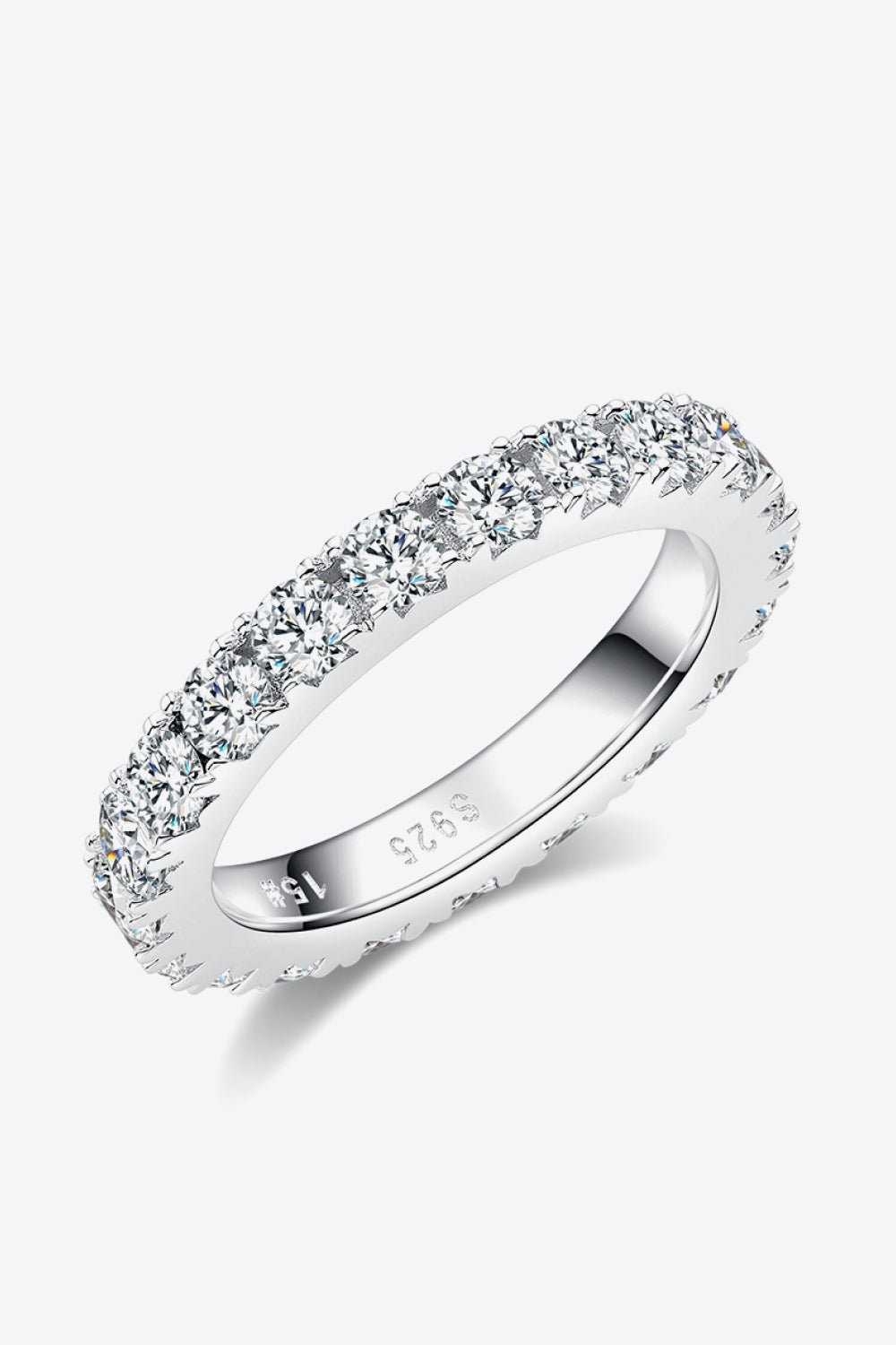 2.3 Carat Moissanite 925 Sterling Silver Eternity Ring - EMMY