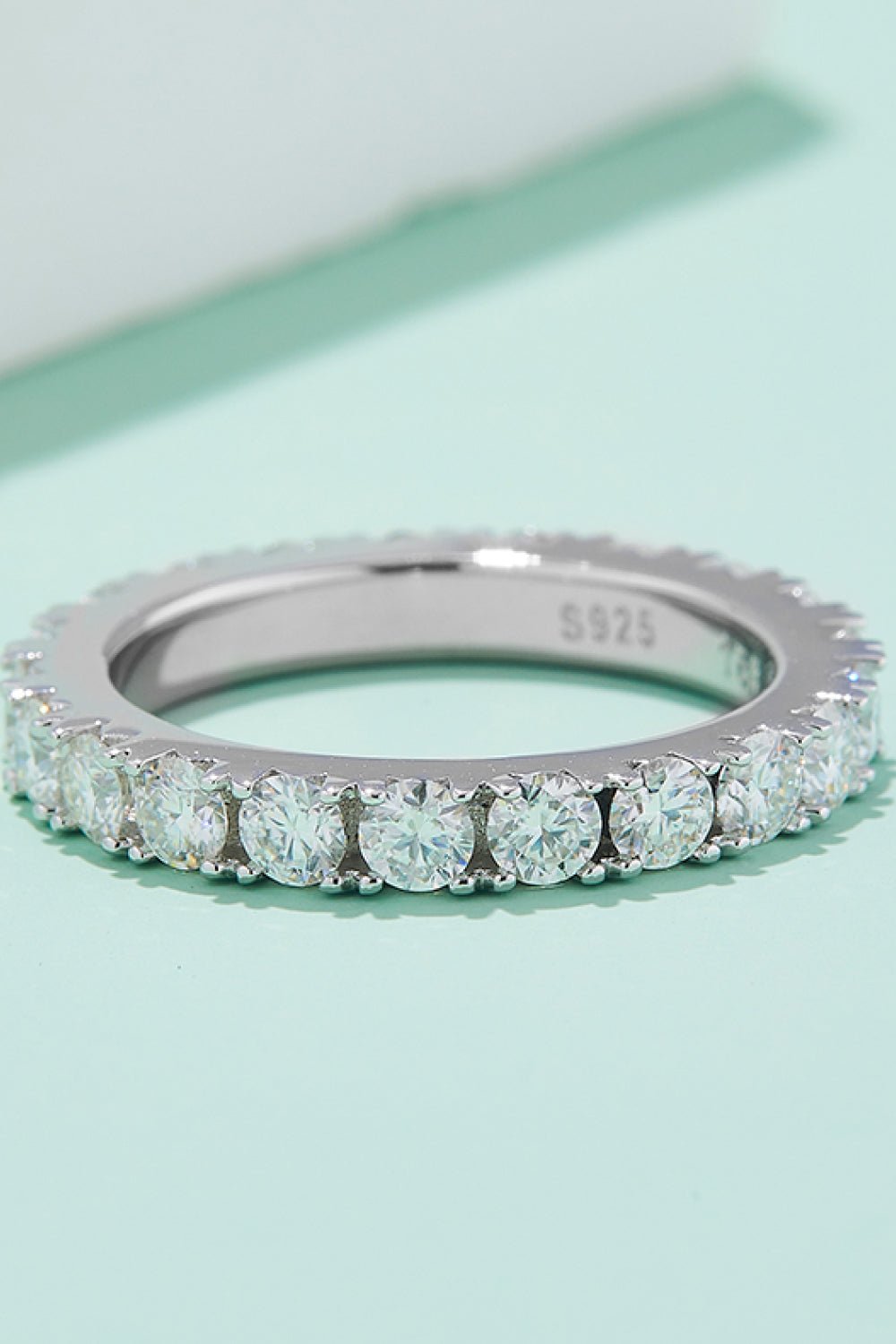 2.3 Carat Moissanite 925 Sterling Silver Eternity Ring - EMMY