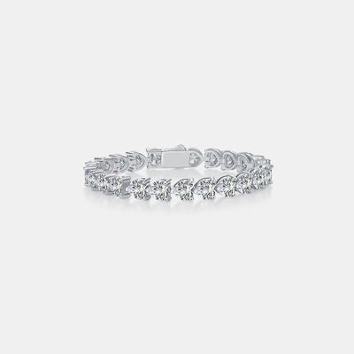 24 Carat Moissanite 925 Sterling Silver Heart Bracelet - EMMY