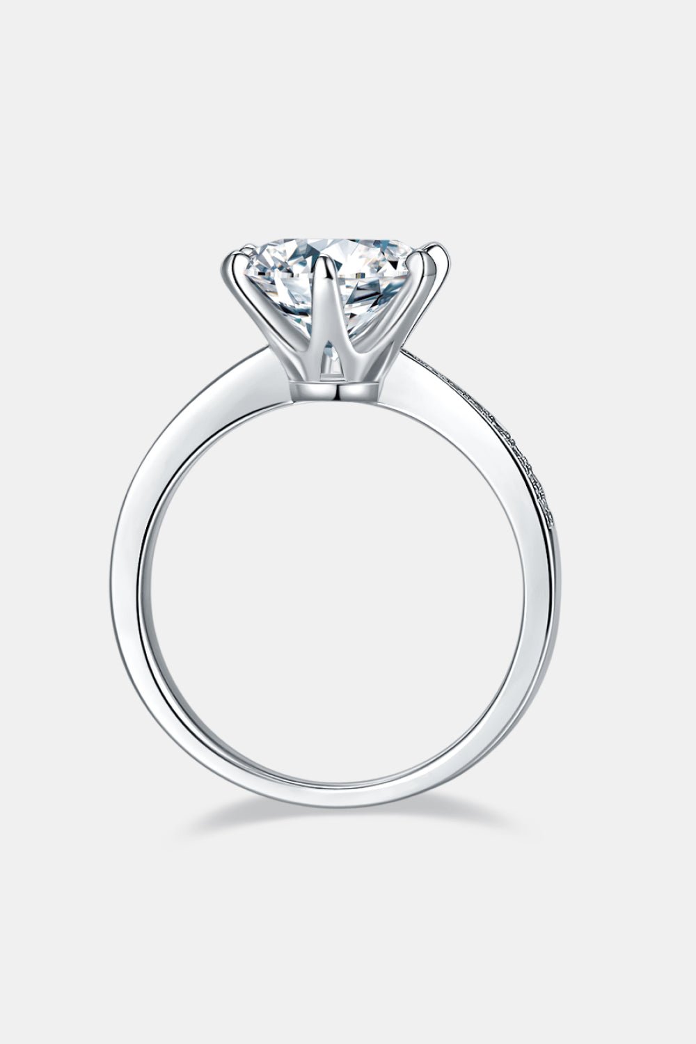 3 Carat Moissanite Side Stone Ring - EMMY