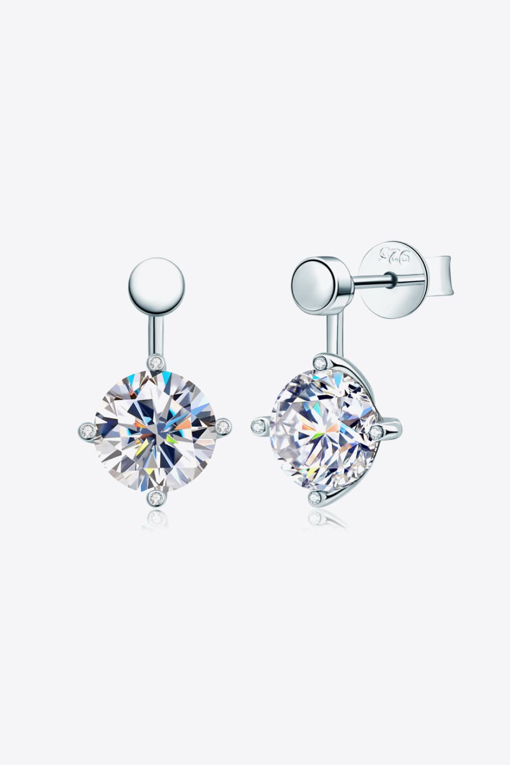 4 Carat Moissanite Drop Earrings - EMMY