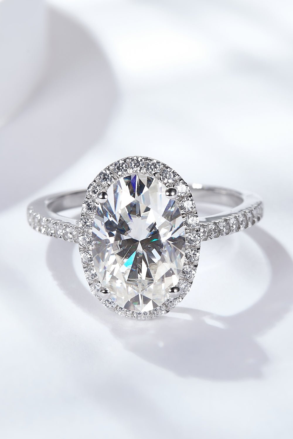 4.5 Carat Moissanite Halo Ring - EMMY