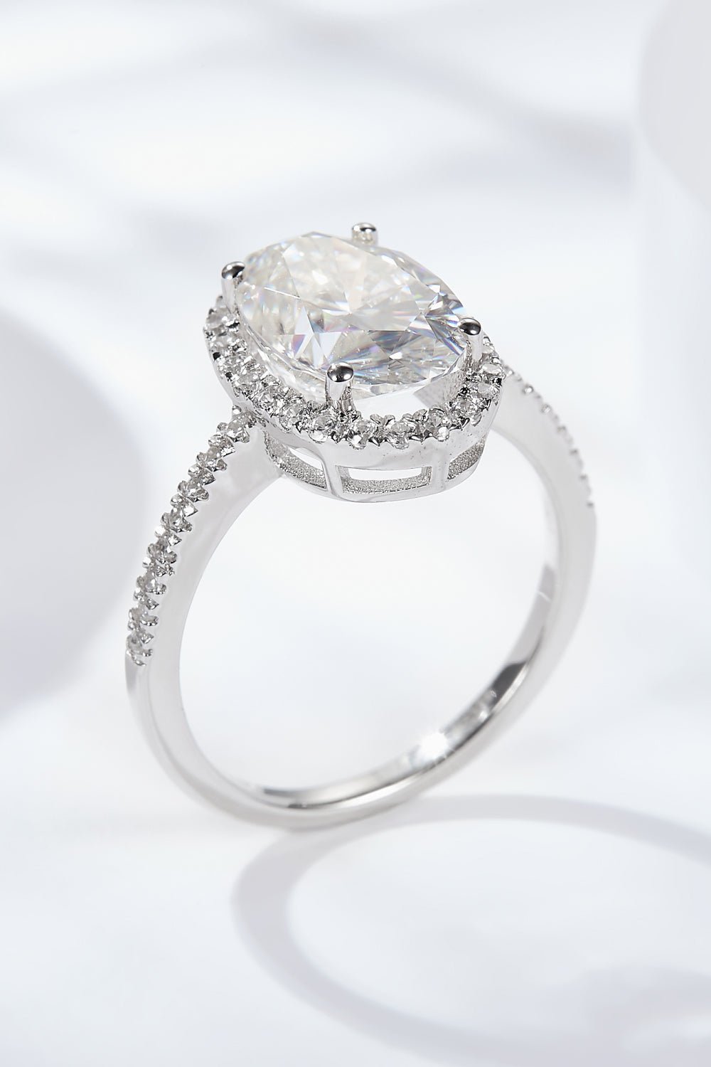 4.5 Carat Moissanite Halo Ring - EMMY