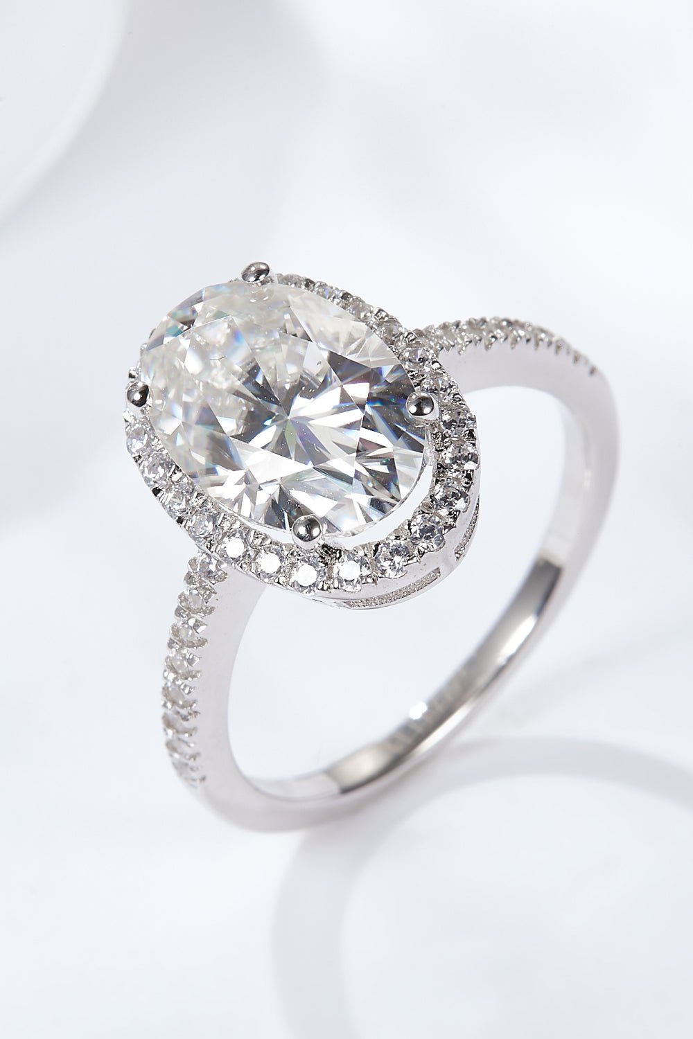 4.5 Carat Moissanite Halo Ring - EMMY