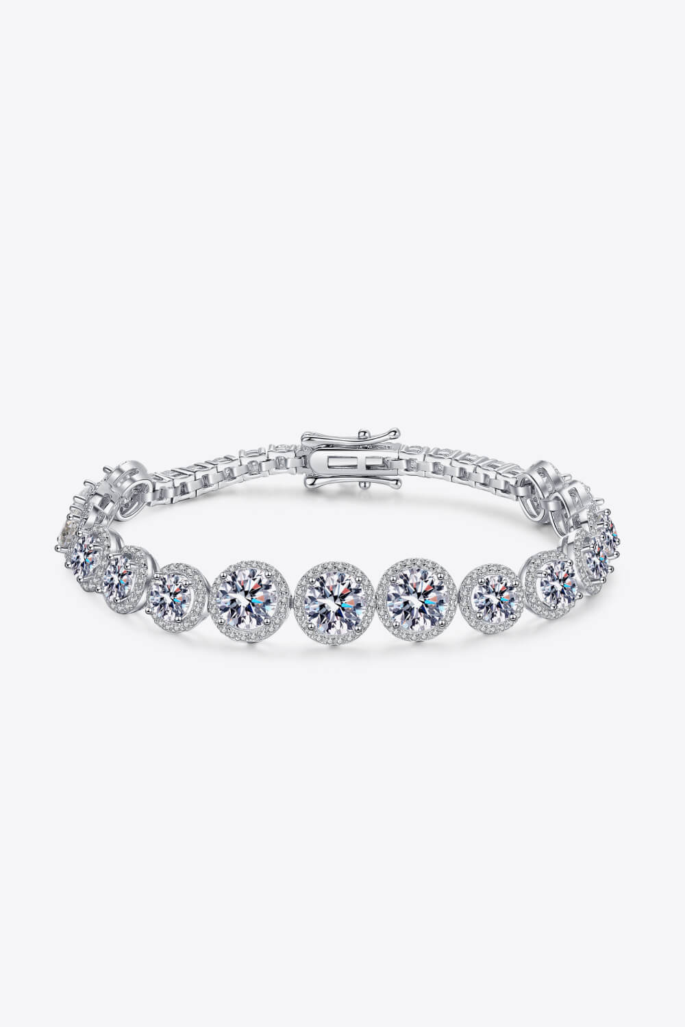 925 Sterling Silver 10.4 Carat Moissanite Bracelet - EMMY