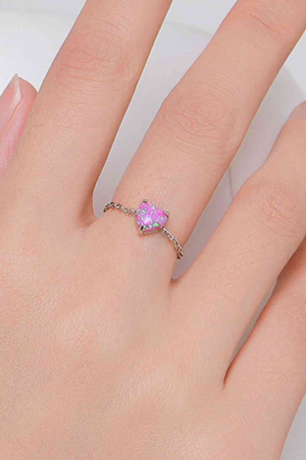 925 Sterling Silver Opal Ring - EMMY
