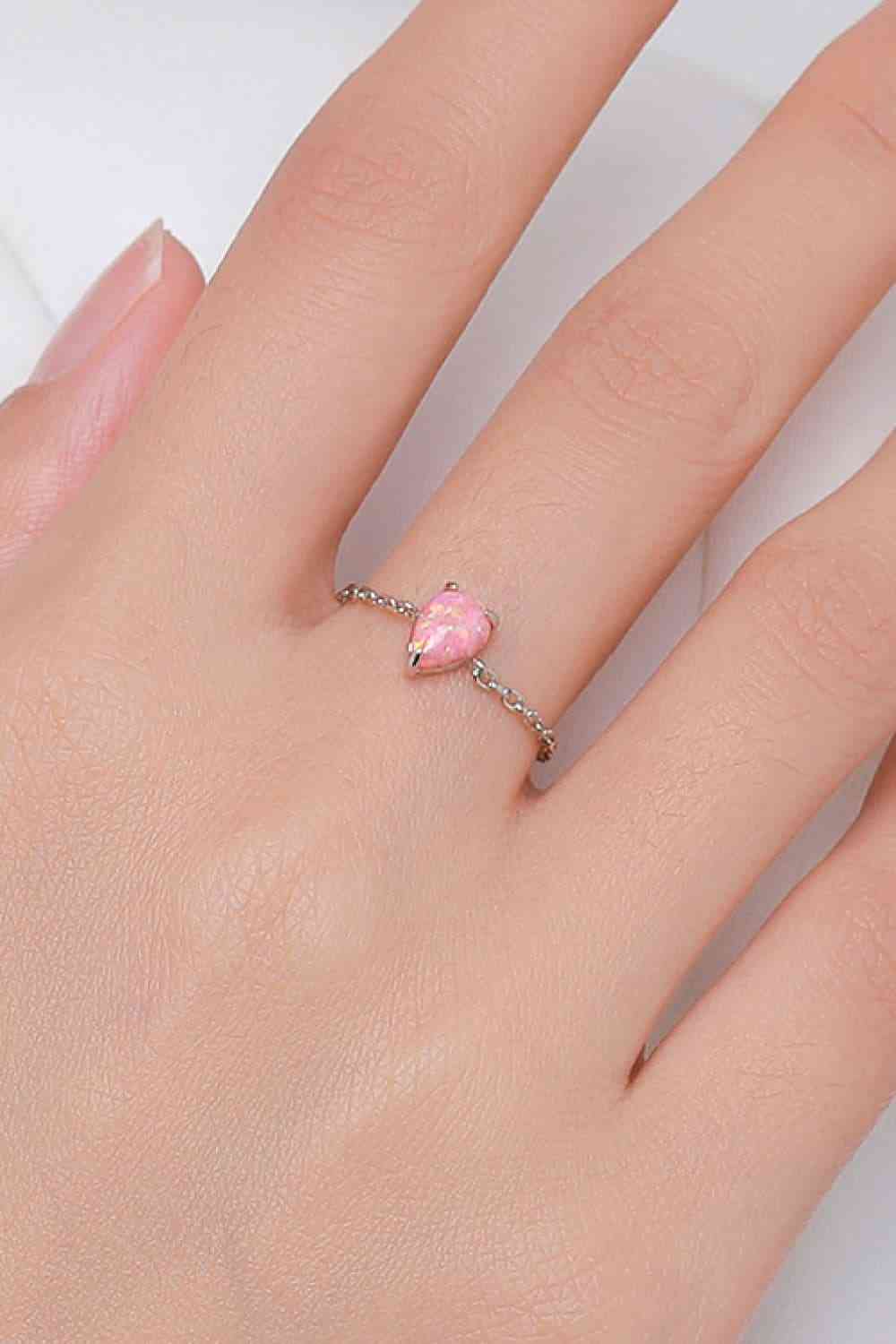 925 Sterling Silver Opal Ring - EMMY