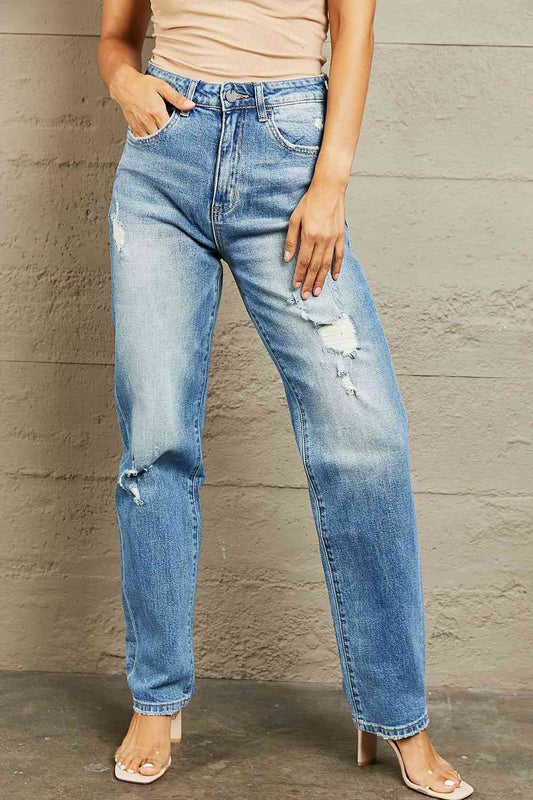 BAYEAS High Waisted Straight Jeans - EMMY