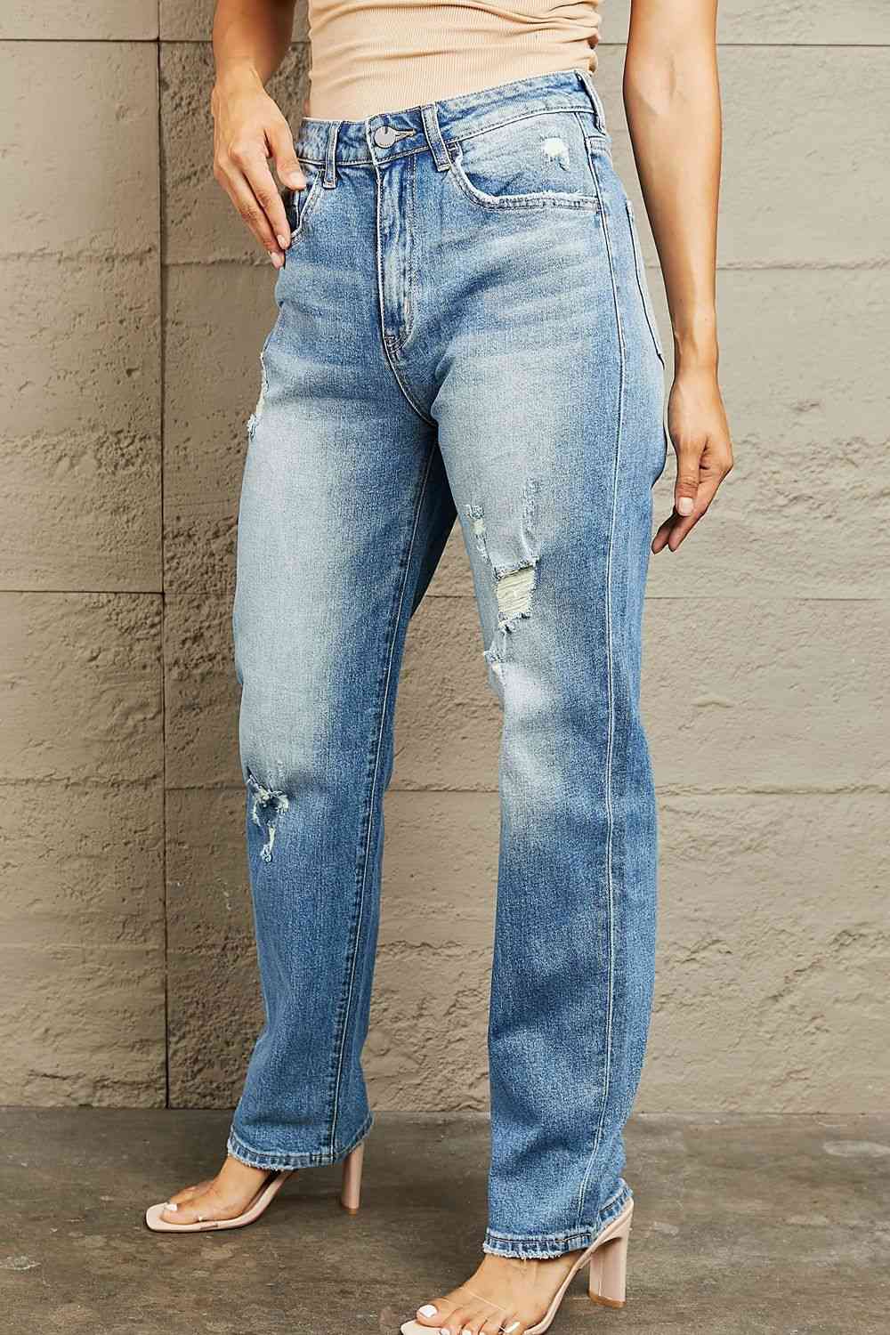 BAYEAS High Waisted Straight Jeans - EMMY