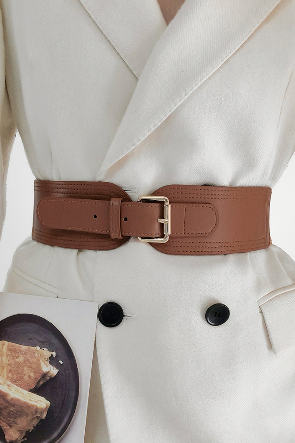 Elastic Wide PU Belt - EMMY