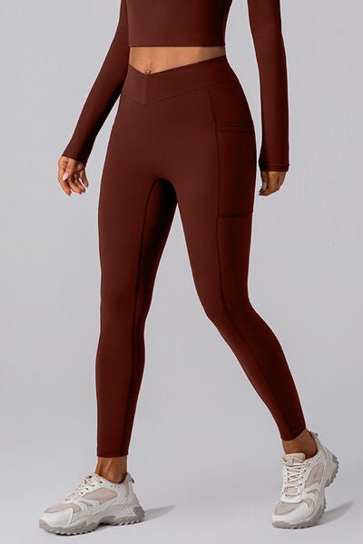 High Waist Active Leggings with Pockets - EMMY