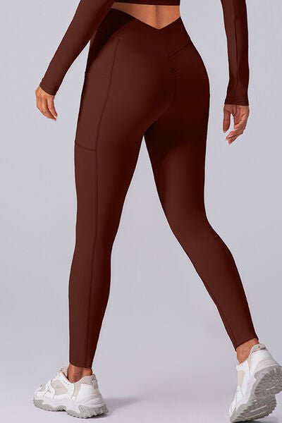 High Waist Active Leggings with Pockets - EMMY