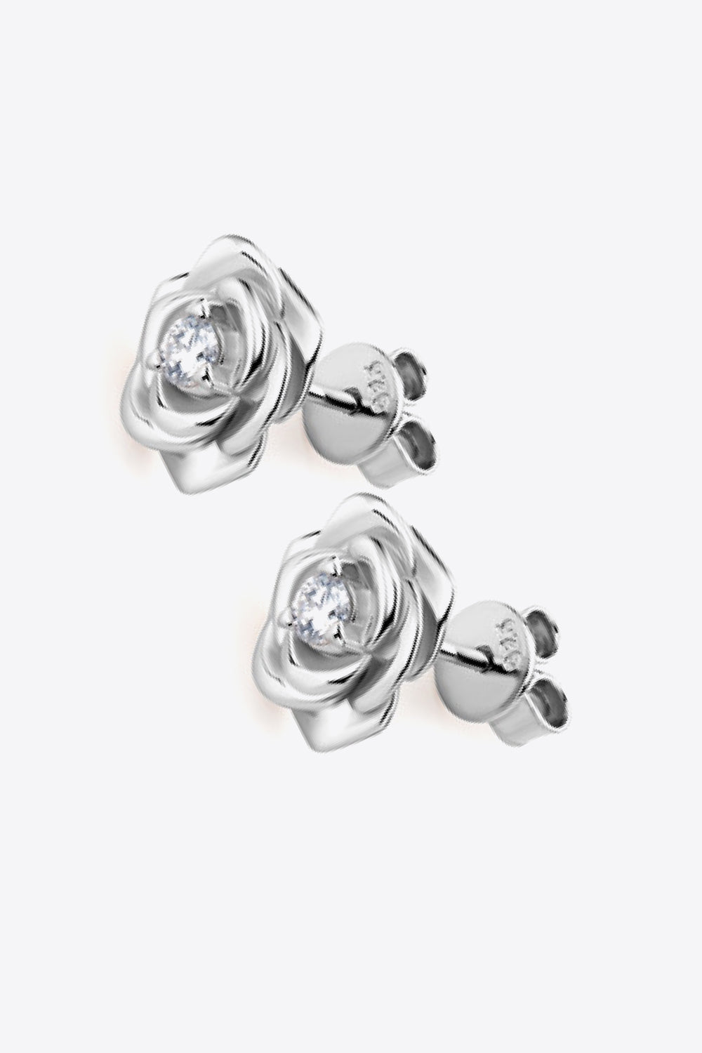 Moissanite Flower 925 Sterling Silver Earrings - EMMY