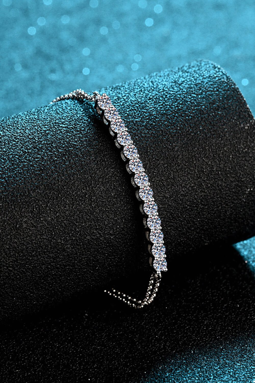 Moissanite Sterling Silver Bracelet - EMMY