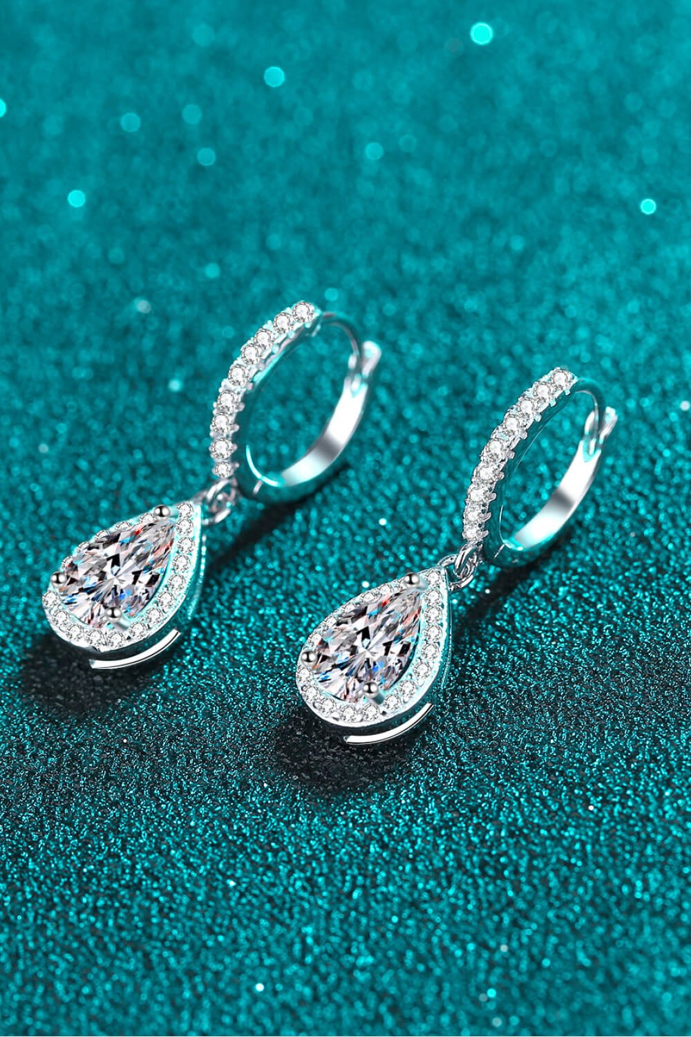 Moissanite Teardrop Earrings - EMMY