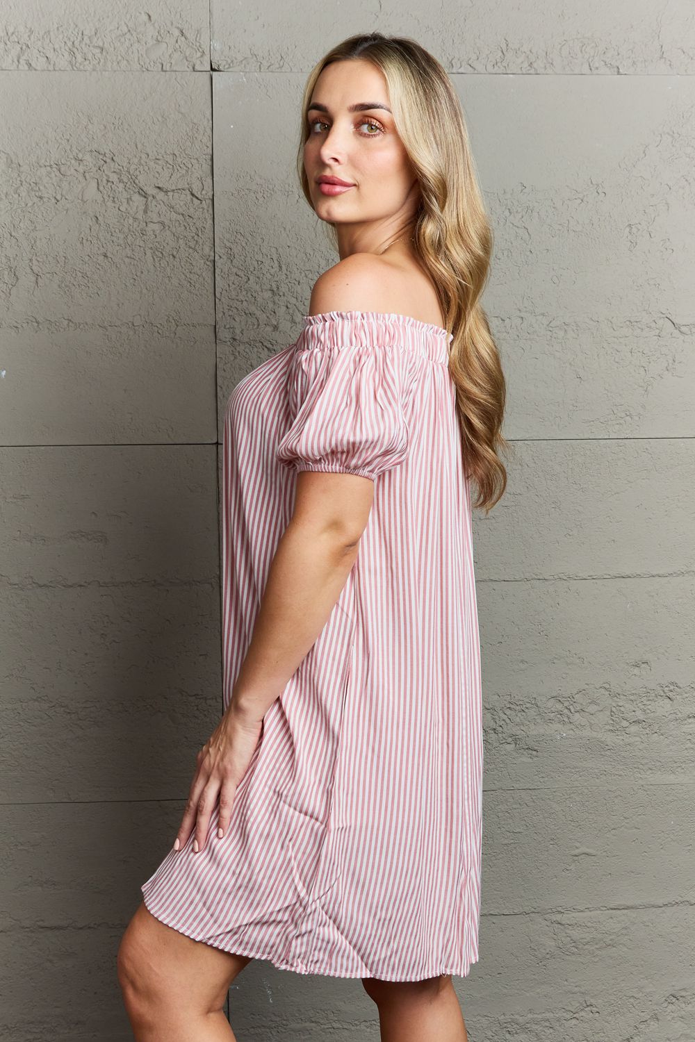 Ninexis Show Compassion Off The Shoulder Mini Dress - EMMY