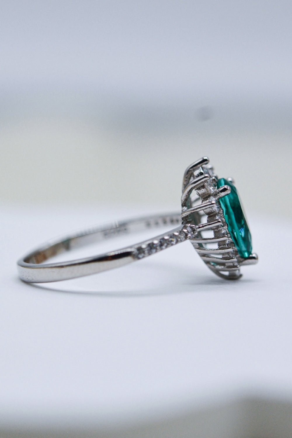 Paraiba Tourmaline Pear Shape Ring - EMMY