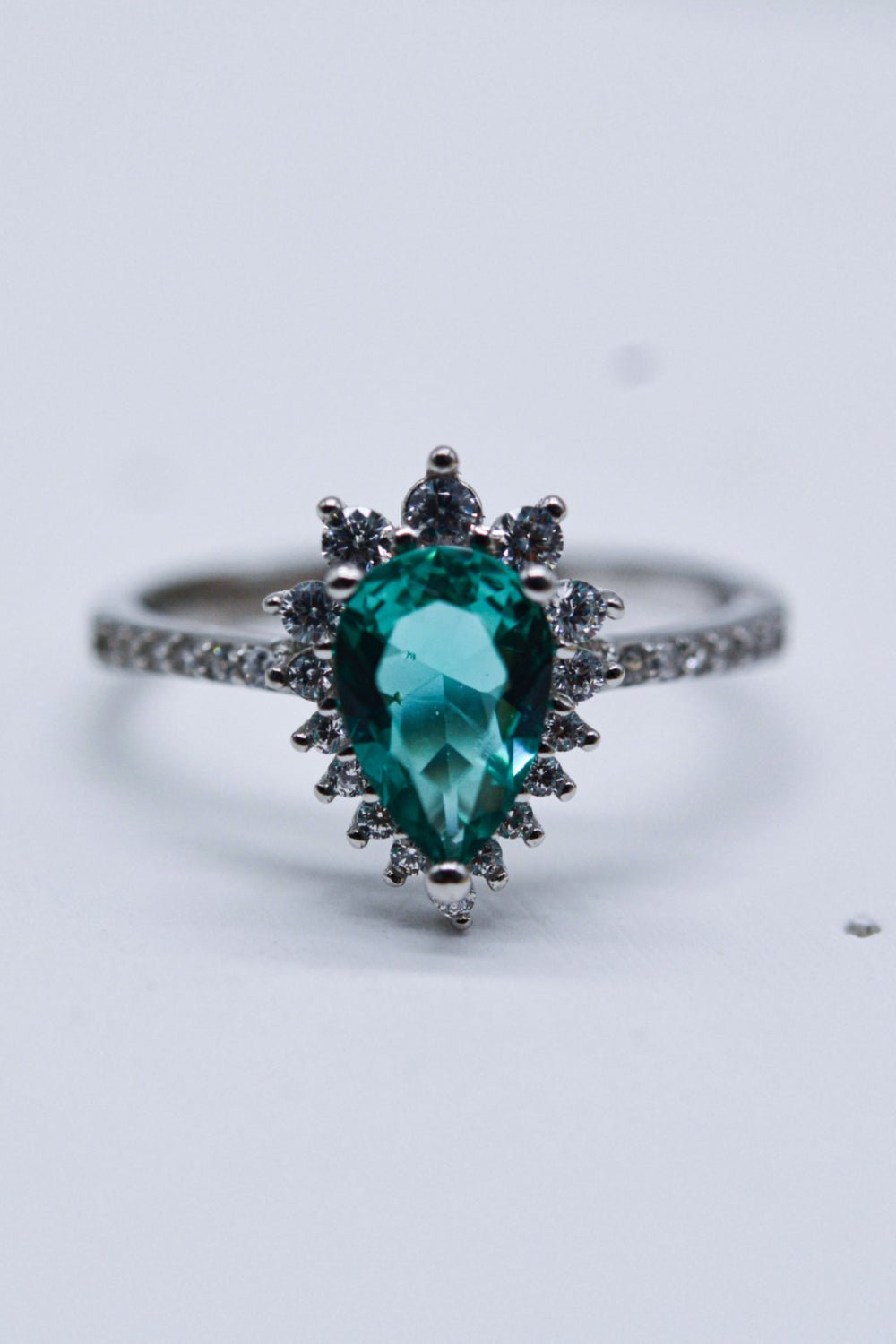 Paraiba Tourmaline Pear Shape Ring - EMMY