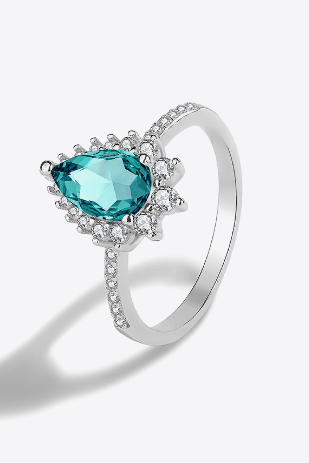 Paraiba Tourmaline Pear Shape Ring - EMMY