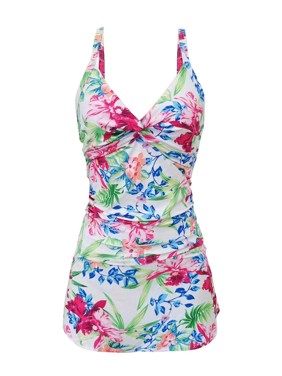 Printed Spaghetti Strap Swimsuit - EMMY