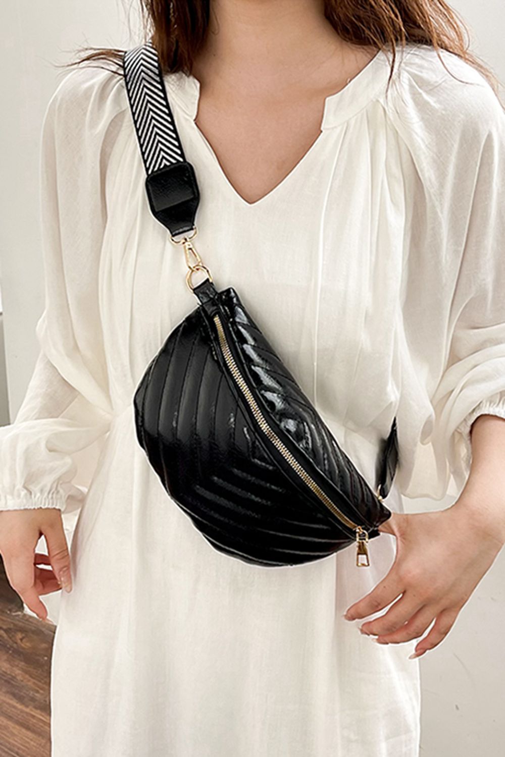 PU Leather Sling Bag - EMMY