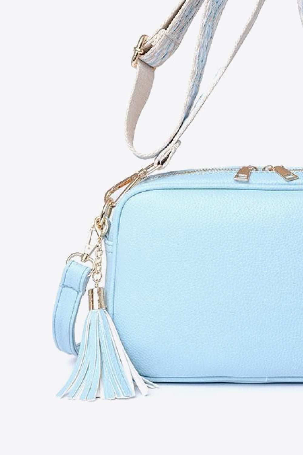 PU Leather Tassel Crossbody Bag - EMMY