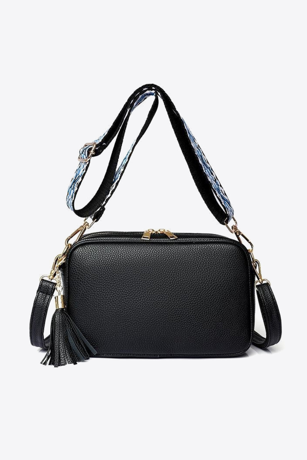 PU Leather Tassel Crossbody Bag - EMMY