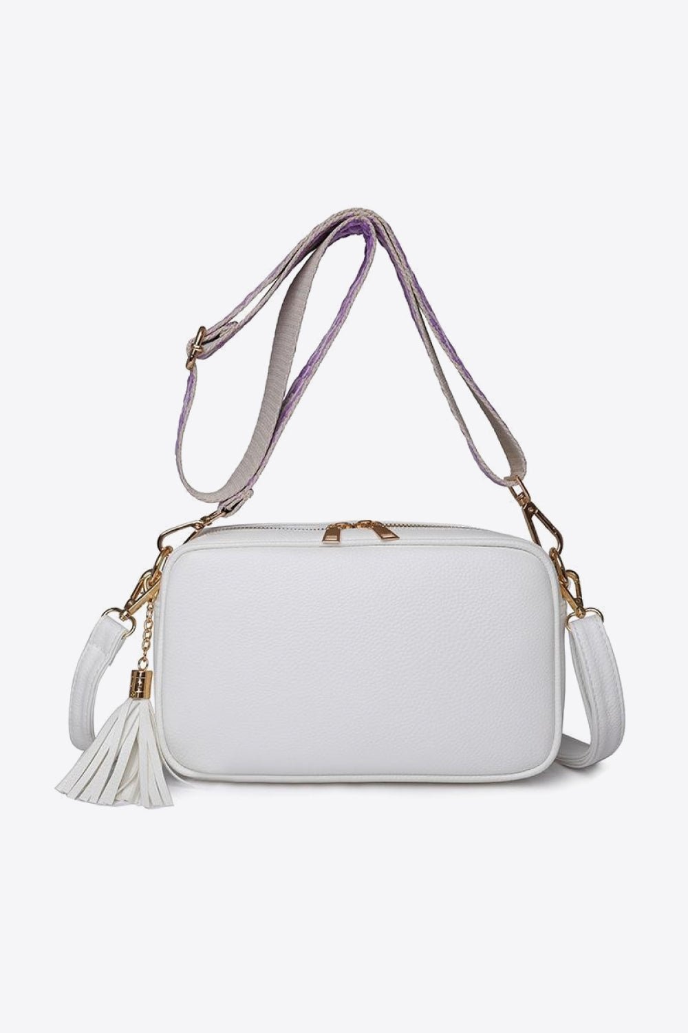 PU Leather Tassel Crossbody Bag - EMMY