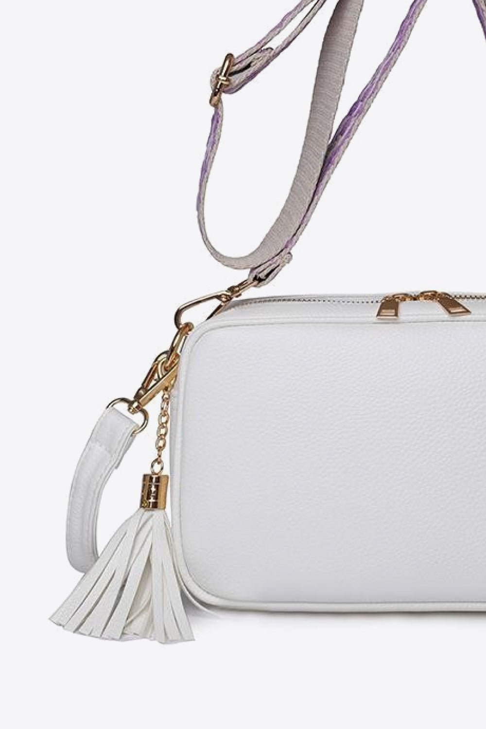 PU Leather Tassel Crossbody Bag - EMMY