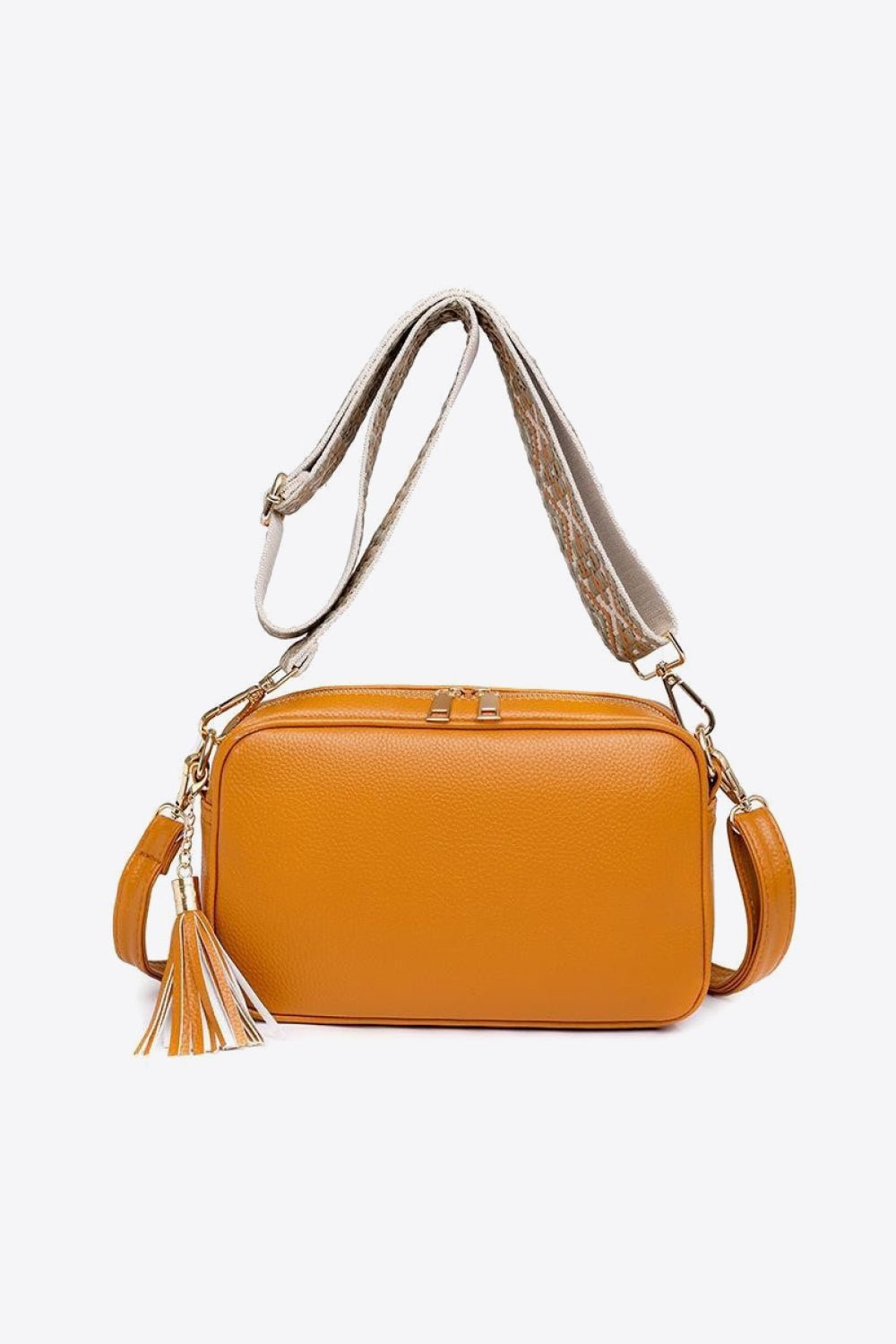 PU Leather Tassel Crossbody Bag - EMMY