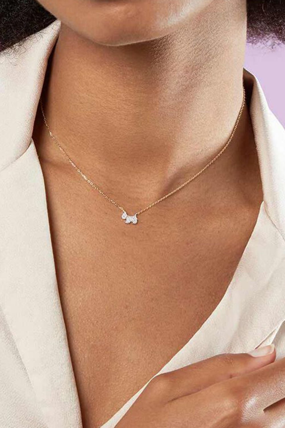 Puppy Zircon 925 Sterling Silver Necklace - EMMY