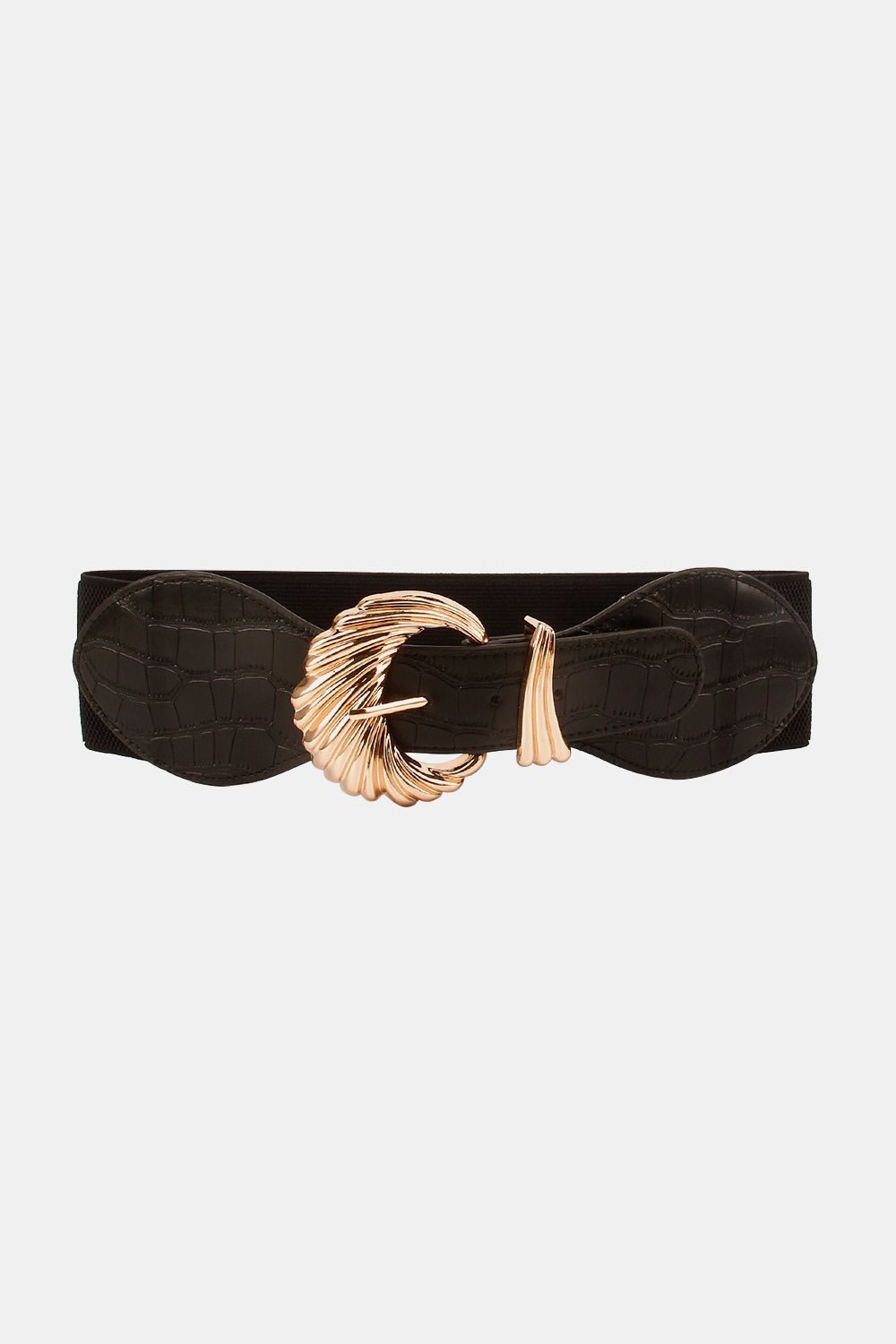 Shell Alloy Buckle Elastic Belt - EMMY