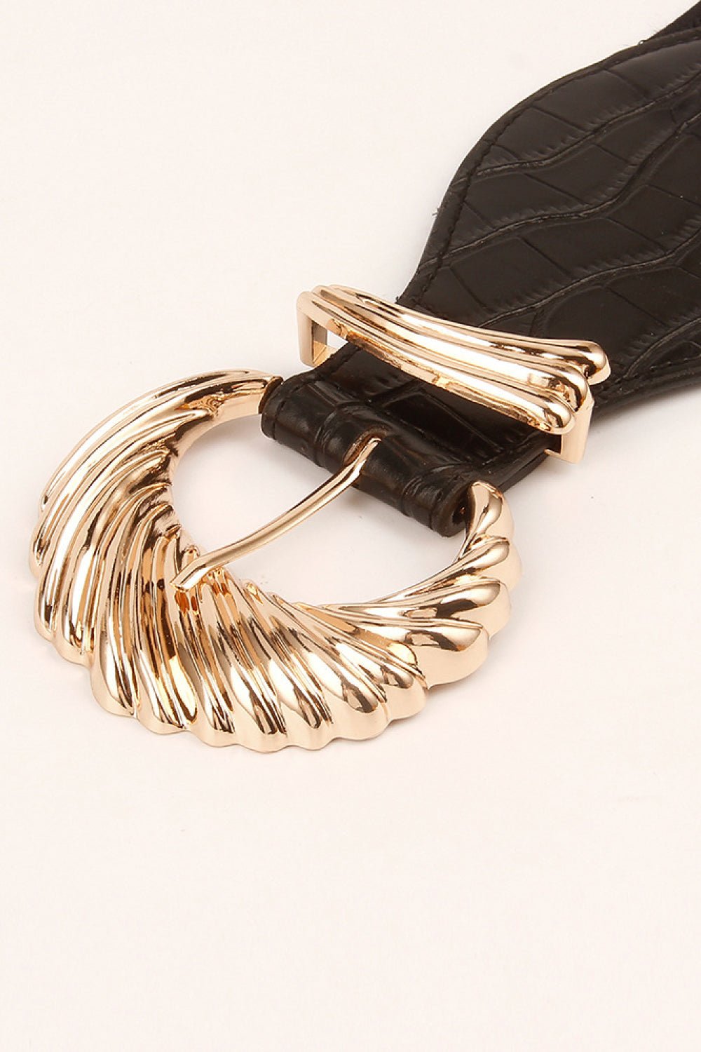 Shell Alloy Buckle Elastic Belt - EMMY