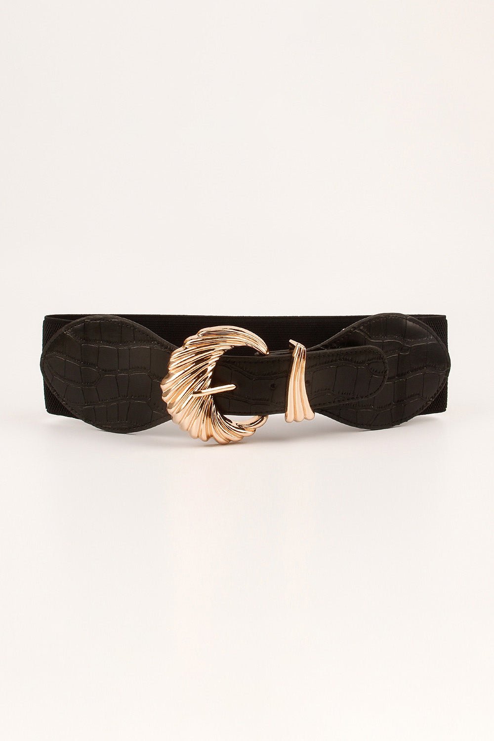 Shell Alloy Buckle Elastic Belt - EMMY