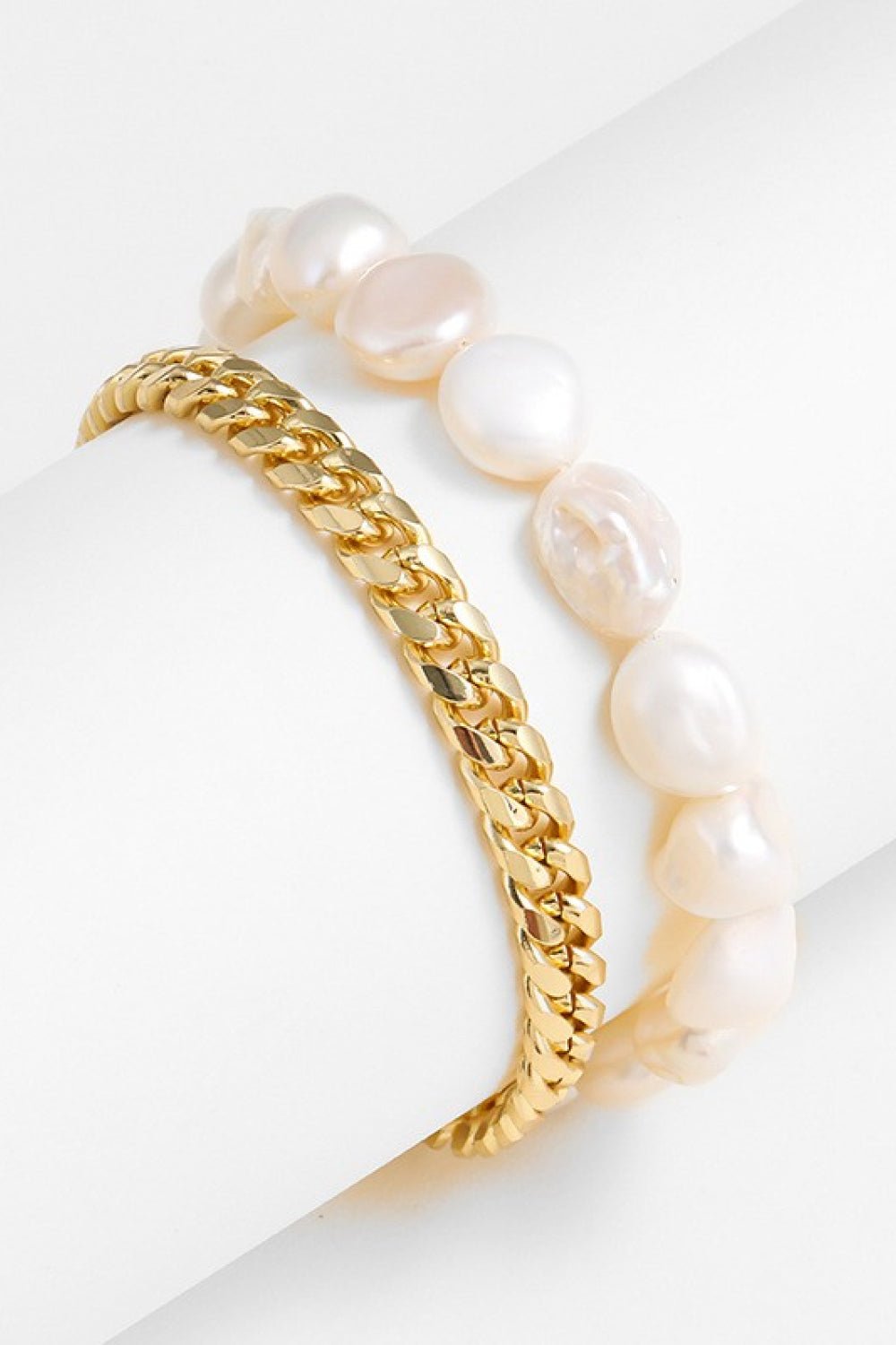 Two-Tone Double-Layered Bracelet - EMMY